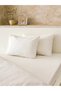 100% Natural Anatolian Cotton Hypoallergenic Poplin Single Duvet Cover Set 160X220 – Cream - 4