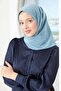 وشاح حرير المدينة الأخضر المخملي