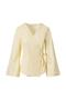 Side-Tie Poplin Shirt Yellow - 5