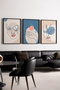 Wooden Black Framed Abstract Painting Huhu139