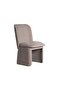 Alhamra Beige Dining Chair - Solid Wood & Fabric Upholstery, 1-Seater, Elegant Design - 53x56x92cm