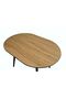 Santiago 4-Seater Dining Table - Brown/Black Engineered Wood & Metal, 120x80x76cm - 2 Years Warranty - 3