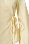Side-Tie Poplin Shirt Yellow - 7