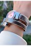 Silver Color Special Design Stone Wrapped Snake Model Women's Wristwatch - 3