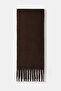 Imported Puffy Soft Textured Women's Scarf Shawl Shoulder Wrap Bitter Brown - 4