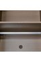 Allison 3 Door Wardrobe with Mirror - Natural Oak Finish, Engineered Wood, 6 Shelves, 121.5x57x220cm - 8
