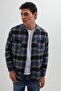 Men's Regular Fit Normal Cut Double Pocket Winter Lumberjack Checkered Shirt - 5