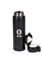 Black Textured Stainless Steel Thermos 430 ml with Lid No:104 - 4