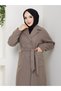 High Quality Reglan Sleeve Double Breasted Stylish Design Long Lining with Belt Luxury Cashmere Coat - 2