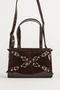 Women's Patent Leather Tote Shoulder Bag Bitter Brown - 2