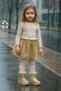 Girl's Orthopedic Sole Waterproof Transparent Coated Anti-Slip Sole with Glitter Inside Fur Waterproof Boots - 2