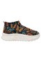 Women's Vegan Leather Cream Boots - Moths and Butterflies Design - 4