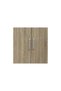 Supreme 3-Door Wardrobe with Mirror, French Sonoma Oak Engineered Wood, 5 Shelves, 2-Year Warranty - 6