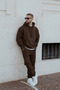 Men's 3-Ply Sharded Hooded Sweatshirt Tracksuit Set - 3