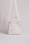 Women's Plush Crossbody Mini Tote Bag White - 3