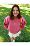 Pembe Oversize Sweatshirt
