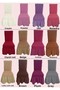 6 Pieces of Elastic Chair Covers with Wrinkled Skirts_Krem - 2