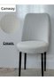 Kitchen Chair Cover Small Oval Jacquard Washable Stretch Elastic Chair Cover 1 Piece