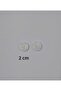 Off-White Patterned 2 cm Diameter Polyester Button 20 Pieces. - 4