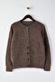 Wardrobe Essentials Vizon Alpaka Yünü Karışımlı Basic Triko Hırka TBBAW26AV00037 - 5