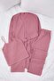 Gül Kurusu 3'lü Paket Pamuklu Fitilli Örme Pijama Takımı THMAW26PT00215 - 5
