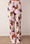 Pembe %100 Pamuklu Kaplan Baskılı Örme Pijama Takımı THMAW26PT00202 - 3