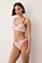 Pink Tulle Flounce/Ruffle Capless Knitted Lingerie Set Thmaw26Cc00015 - 3