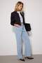 Açık Mavi Yüksek Bel Wide Leg Geniş Paça %100 Pamuk Non-Stretch Jeans TWOSS23JE00068 - 6
