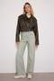 Blue Faded Effect Vintage High-Waisted Wide-Leg 100% Cotton Non-Stretch Jeans TWOSS23JE00166 - 2