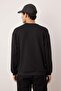 Siyah-Haki 2'li Paket Oversize/Geniş Kesim İçi Polar/Sıcak Tutan Etiketli Sweatshirt TMNAW24SW00001 - 7