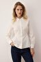 White Button Detailed Adjustable 100% Cotton Poplin Shirt Twoaw26Go00101 - 2