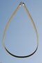 Steel Italian Wire Knitted Straw Necklace 6 mm Gold Color |   Non-Blackening, Unisex, 2 Years Warranty - 4
