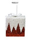 Christmas Ornament Zigzag Gift Box Red 15 cm - 4