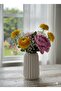 Striped Decorative Concrete Vase 15 cm - 6