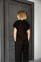 Women's Corduroy V-Neck Short-Sleeved Asymmetrical Blouse Vest - 8