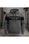 Unisex Şardon Hooded Single Top Anthracite Sweat