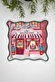 New Year's Shop Designed Embroidered Edge Fabric Cocktail Napkins 2 Pieces - 2