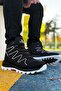 Black White Street Men's Outdoor Trekking Boots - 7