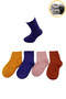 4 Pairs of Children's Towel Socks (in Pastel Color Tones) - 5
