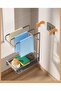 Punch-Free Stainless Steel Kitchen Rag Rack Silver Wall-Mounted/Countertop - 3
