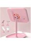 Adjustable LED Makeup Mirror with Storage Tray Pink - 3