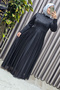 Women's Hijab Plus Size Clothing Glitter Cape Evening Dress - 9