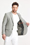 Abrines Men's Green Cotton Lycra Stretch Fabric Slim Fit Sports Blazer Jacket - 7