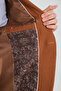 Allegrie Men's Mustard Oversize Oversize Mono Collar Patterned Slim Fit Blazer Jacket - 7