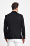 Marcio Men's Black Cotton Blended Stretching Fabric Mono Collar Slim Fit Sports Blazer Jacket - 8