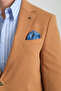 Baselnaa Men's Mustard Oversize Large Size Slim Fit Lined Buttoned Basic Blazer Jacket - 4