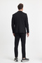 Jasino Men's Black Cotton Lycra Slim Fit Knitted Stretching Mono Collar Blazer Jacket - 7