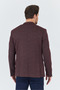 Ribas Men's Burgundy Flexible Cotton Blended Plaid Patterned Sports Blazer Jacket - 7