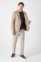 Jawa Men's Tan Cotton Blend Lycra Stretch Fabric Sports Blazer Jacket - 7