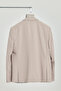 Baselnaa Men's Stone Oversize Large Size Slim Fit Lined Buttoned Basic Blazer Jacket - 5